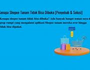 Shopee Kenapa Tidak Bisa Di Buka